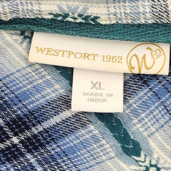 Westport 1962 Shirt Womens Size XLPlaid Button Up Flannel Western Southwestern - Picture 4 of 8
